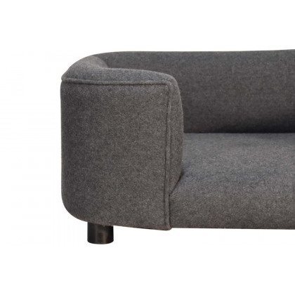 Artisan Battleship Pet Sofa Bed - Tweed