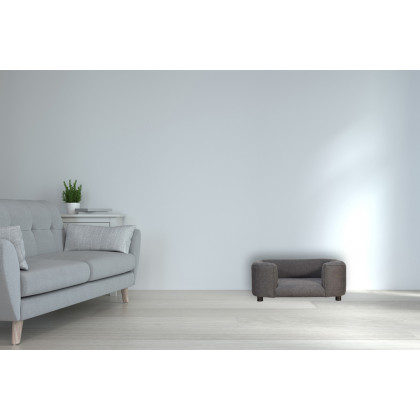 Artisan Battleship Pet Sofa Bed - Tweed