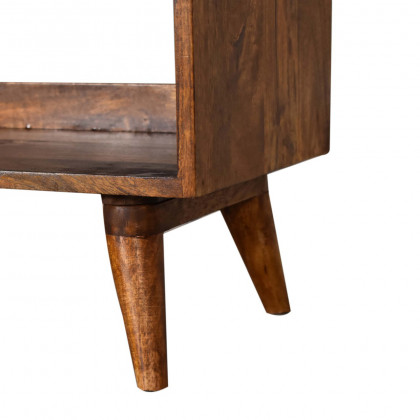 Artisan Nordic Seat Pad Storage Bench - Brown, Tweed