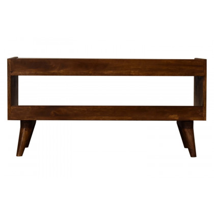Artisan Nordic Seat Pad Storage Bench - Brown, Tweed