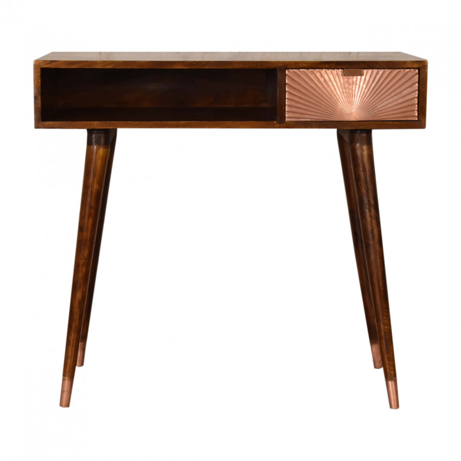 Artisan - Manila Writing Desk in Rose Gold