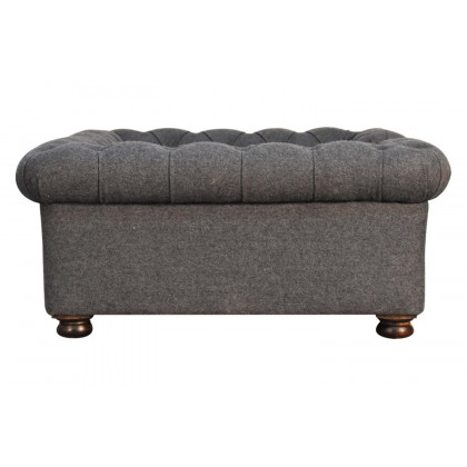 Artisan Battleship Pet Sofa Bed - Deep Button
