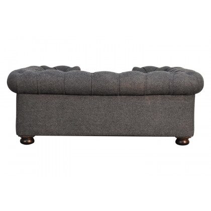 Artisan Battleship Pet Sofa Bed - Deep Button