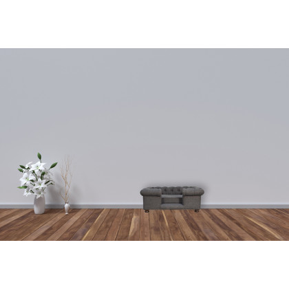 Artisan Battleship Pet Sofa Bed - Deep Button