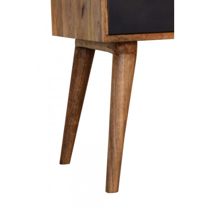 Artisan Patterned Bedside - Black