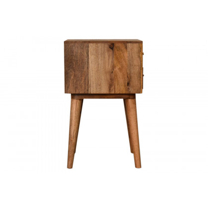 Artisan Patterned Bedside - Black