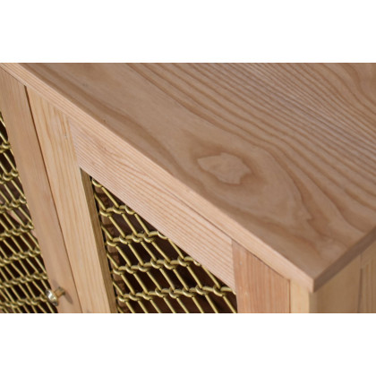 Artisan Caged Cabinet - Oak-ish