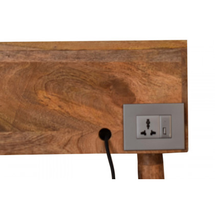 Artisan Nordic Style Gallery Back Writing Desk - Oak-ish