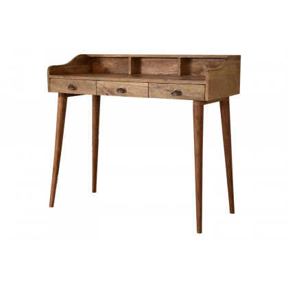 Artisan Nordic Style Gallery Back Writing Desk - Oak-ish