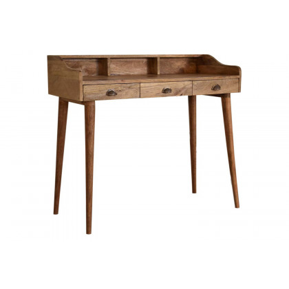 Artisan Nordic Style Gallery Back Writing Desk - Oak-ish
