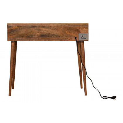 Artisan Nordic Style Gallery Back Writing Desk - Oak-ish