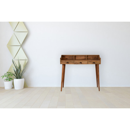 Artisan Nordic Style Gallery Back Writing Desk - Oak-ish