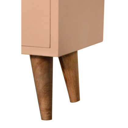 Artisan Hand Painted Bedside - Blush Pink