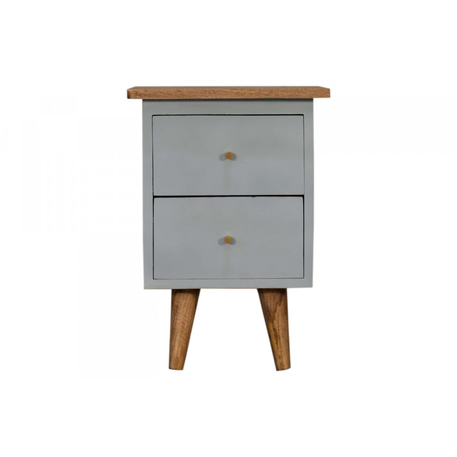 Artisan Hand Painted Bedside - Sky Blue