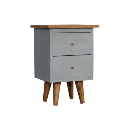 Artisan Hand Painted Bedside - Sky Blue
