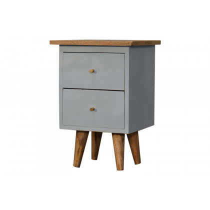 Artisan Hand Painted Bedside - Sky Blue