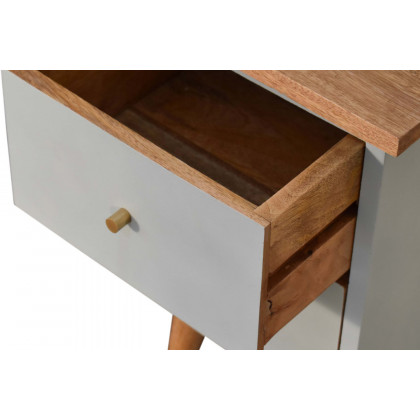Artisan Hand Painted Bedside - Sky Blue