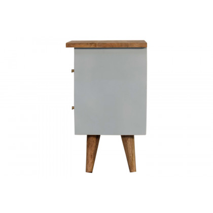 Artisan Hand Painted Bedside - Sky Blue