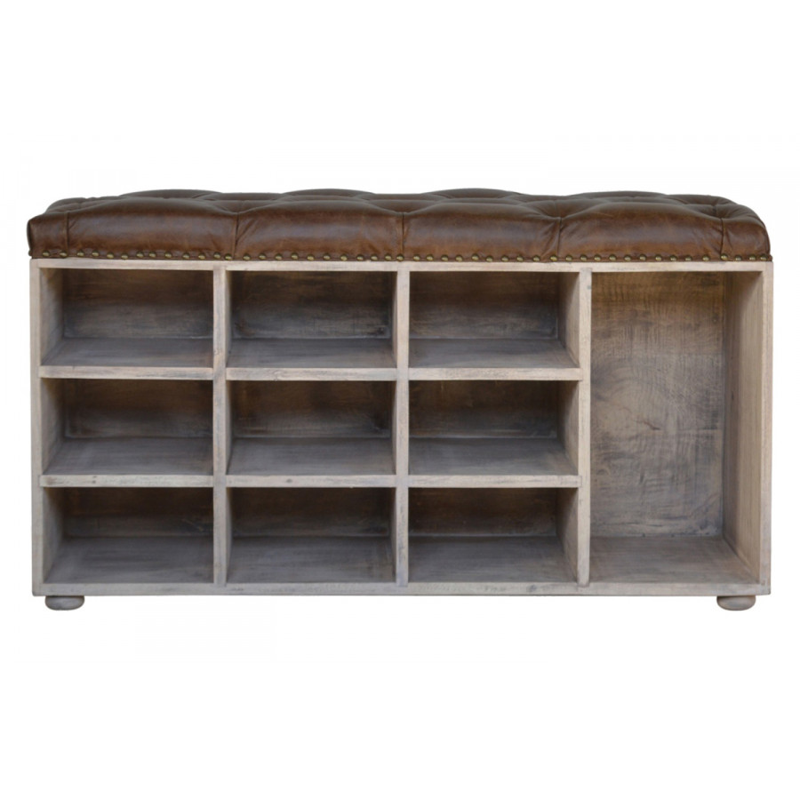 Artisan - Buffalo Hide Acid Wash Shoe Cabinet
