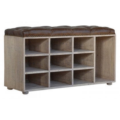 Artisan - Buffalo Hide Acid Wash Shoe Cabinet