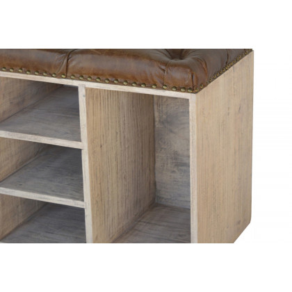 Artisan - Buffalo Hide Acid Wash Shoe Cabinet