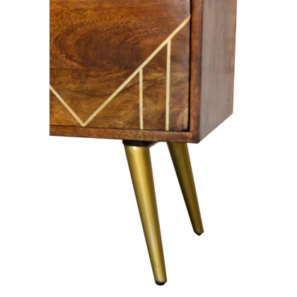 Artisan - Gold Inlay Cabinet in Chestnut