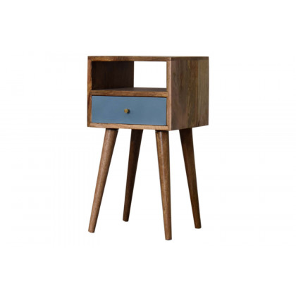 Artisan Mini Hand Painted Bedside - Blue