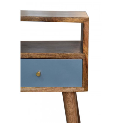Artisan Mini Hand Painted Bedside - Blue