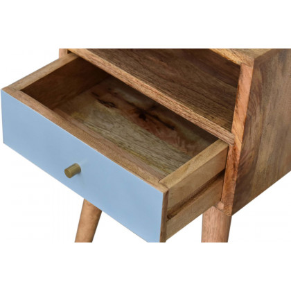 Artisan Mini Hand Painted Bedside - Blue