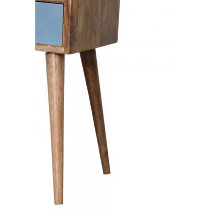 Artisan Mini Hand Painted Bedside - Blue
