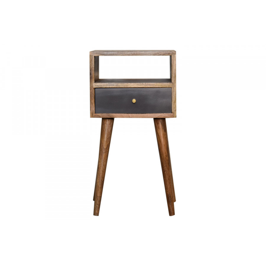 Artisan Mini Hand Painted Bedside - Slate Gray