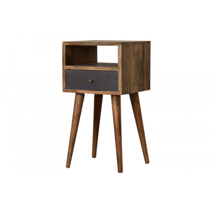 Artisan Mini Hand Painted Bedside - Slate Gray