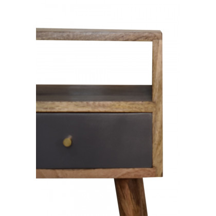 Artisan Mini Hand Painted Bedside - Slate Gray