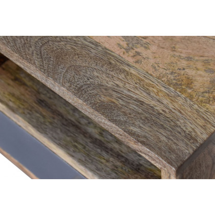 Artisan Mini Hand Painted Bedside - Slate Gray