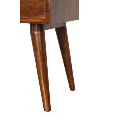 Artisan Modern Open Slot Bedside - Chestnut