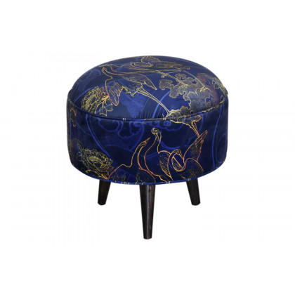 Artisan Nordic Style Footstool - Shangri-La, Velvet