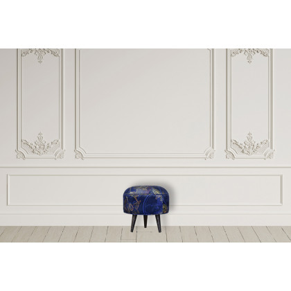 Artisan Nordic Style Footstool - Shangri-La, Velvet