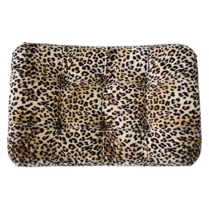 Artisan Curved Bench - Leopard, Velvet