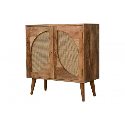 Artisan Woven Cabinet - Leaf Doors