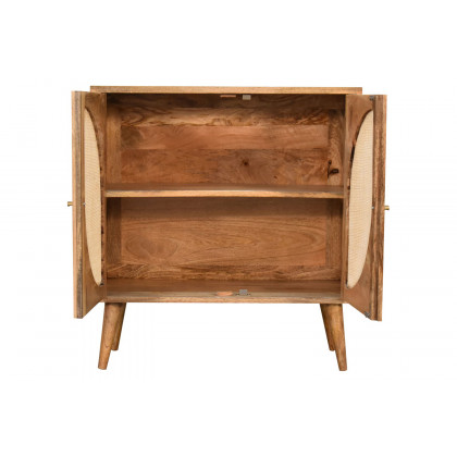 Artisan Woven Cabinet - Leaf Doors
