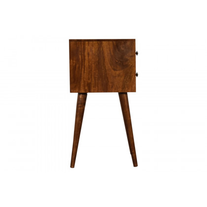 Artisan - Mini 2 Drawer Bedside in Chestnut