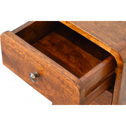 Artisan Curved Mini Bedside - Chestnut