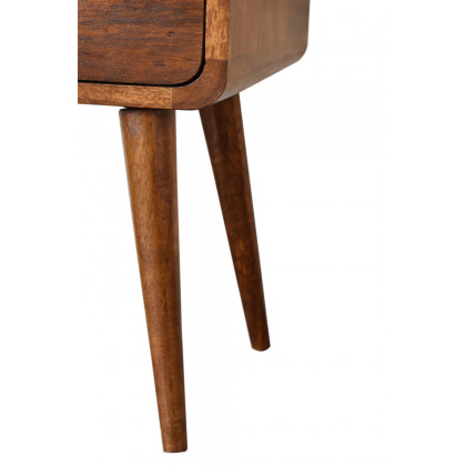 Artisan Curved Mini Bedside - Chestnut