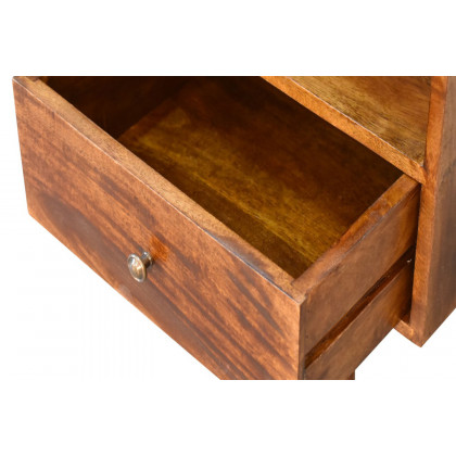 Artisan Nordic Style TV Unit with 3 Drawers - Chestnut