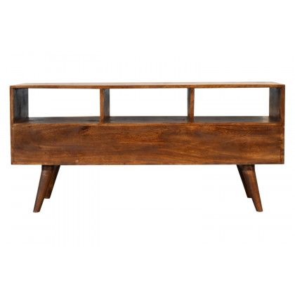 Artisan Nordic Style TV Unit with 3 Drawers - Chestnut