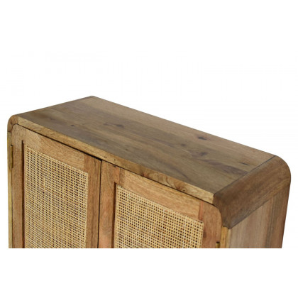 Artisan - Gray Washed Wall Mounted Woven Cabinet