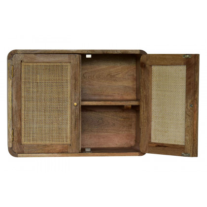 Artisan - Gray Washed Wall Mounted Woven Cabinet