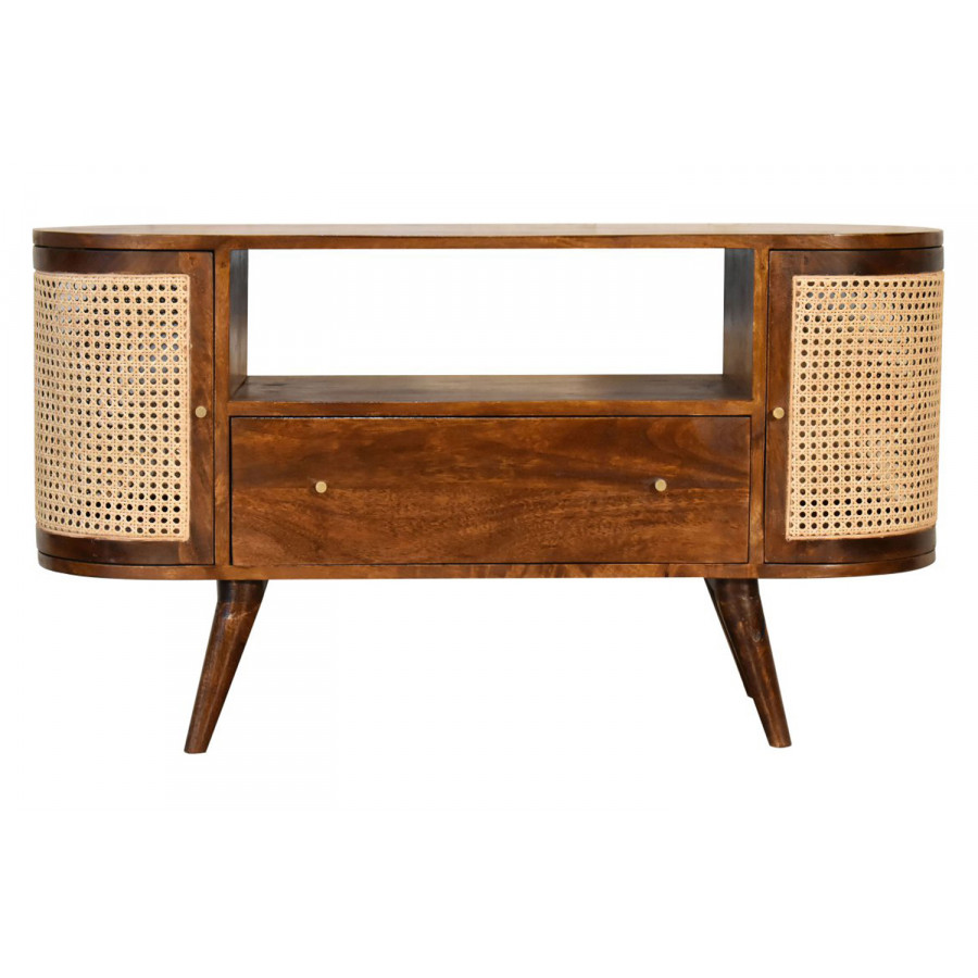 Artisan - Woven Media Unit in Chestnut