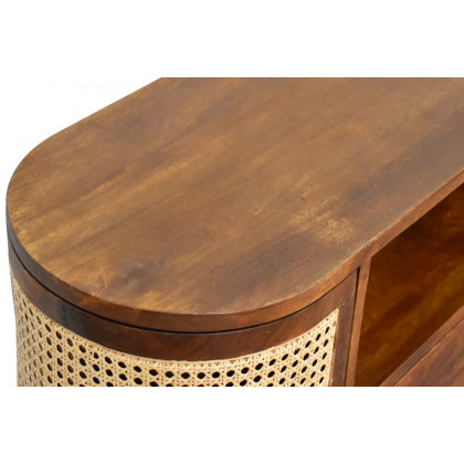 Artisan - Woven Media Unit in Chestnut