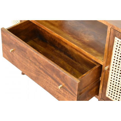 Artisan - Woven Media Unit in Chestnut